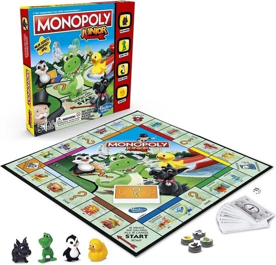 Hasbro Spellenbundel - 2 Stuks - Monopoly Junior & Twister - Afbeelding 4
