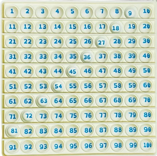 Blij Kind - EduPopIt - Educatie - Hulpmiddel - 100 Veld - Rekenen - Dyscalculatie - Popit - Afbeelding 3