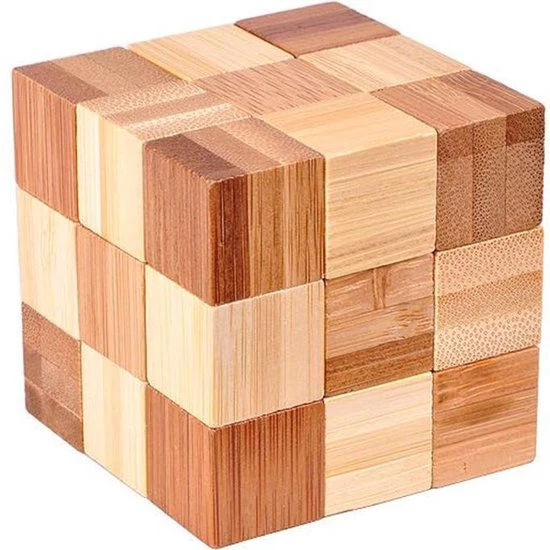 DW4Trading 3D Bamboo Puzzel Kubus 1
