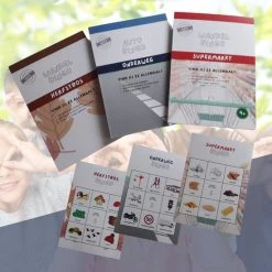 USTT? USTT Wandelbingo Set NAJAAR | Vrije Tijd | Bingo Wandelen | 3 Stuks | Leeftijd 4+ Jaar | Erop Uit | Wandelen Spellen | Buitenactiviteit | Buiten Spelen | Plaatjes Zoeken | 30 Verschillende Pagina's | A6 Formaat