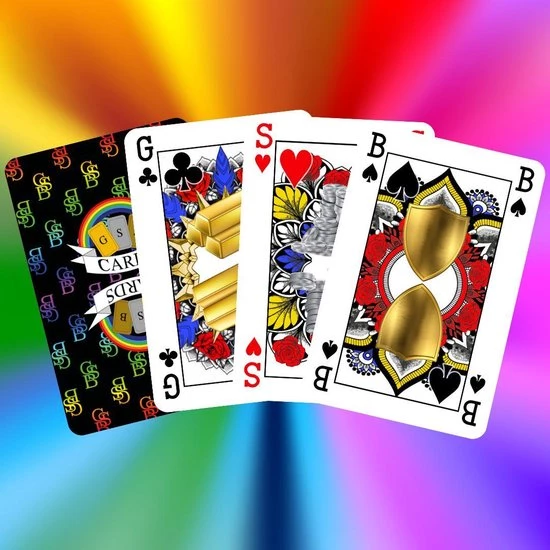 GSB Genderneutrale Speelkaarten - Pride Editie - Bridge Formaat - Afbeelding 6