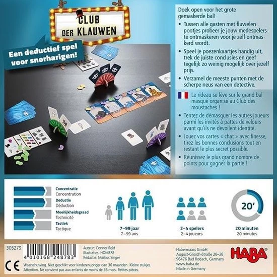Haba Gezelschapsspel Club Der Klauwen (nl) - Afbeelding 3