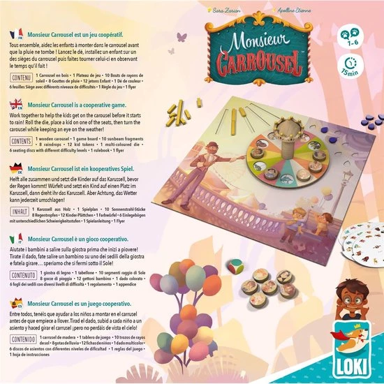 Loki Monsieur Carrousel - Bordspel - Afbeelding 7