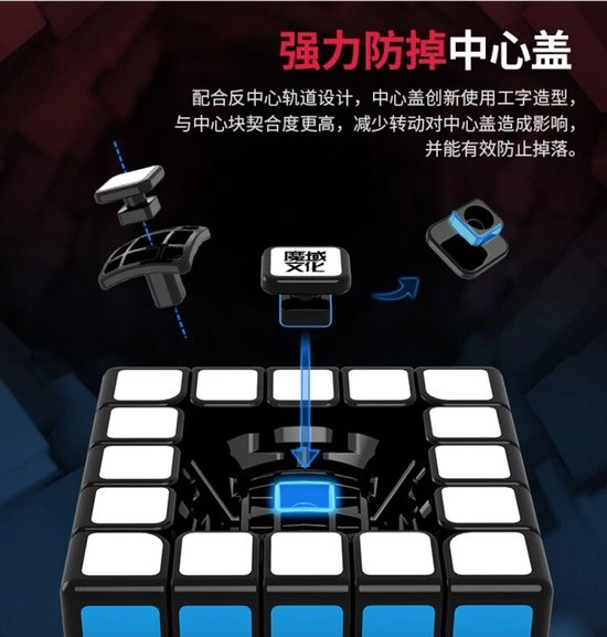 MoYu Aochuang WR M 5x5 Speedcube - Magnetisch - Stickerless - Professionele Draai Puzzel Kubus - Afbeelding 14