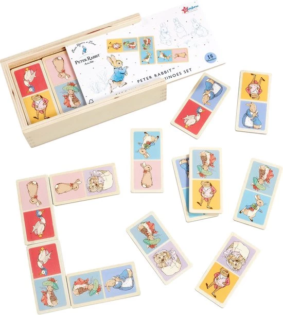 Rainbow Designs Peter Rabbit Domino Spel Hout - Afbeelding 2