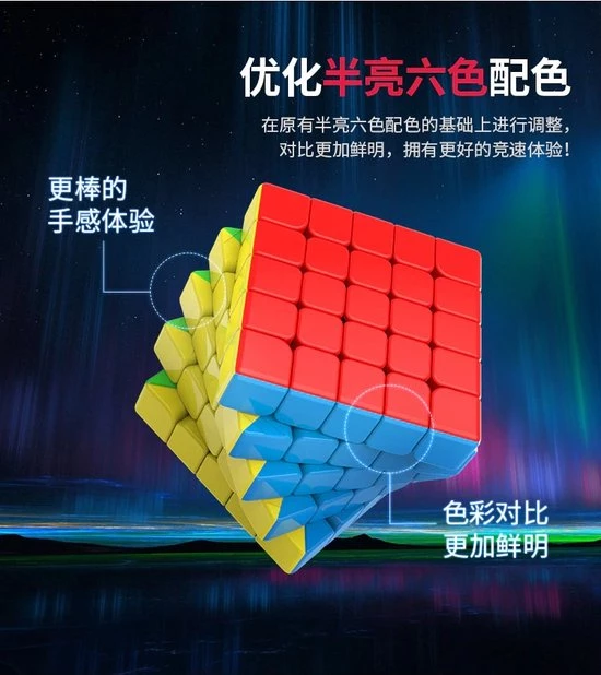 MoYu Aochuang WR M 5x5 Speedcube - Magnetisch - Stickerless - Professionele Draai Puzzel Kubus - Afbeelding 8