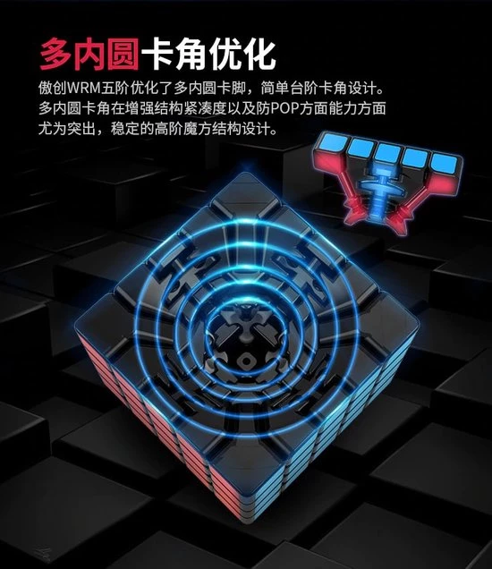MoYu Aochuang WR M 5x5 Speedcube - Magnetisch - Stickerless - Professionele Draai Puzzel Kubus - Afbeelding 13