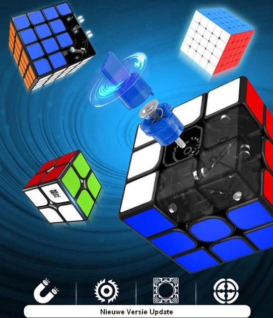 4x4 MOYU® Magnetische Puzzelkubus - SpeedCube Zonder Stickers - Licht En Soepel Voor Wedstrijden - Sale! - Afbeelding 9