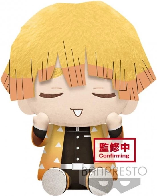 Banpresto Demon Slayer Kimetsu No Yaiba: Zenitsu Agatsuma - Grote Knuffel - 20cm