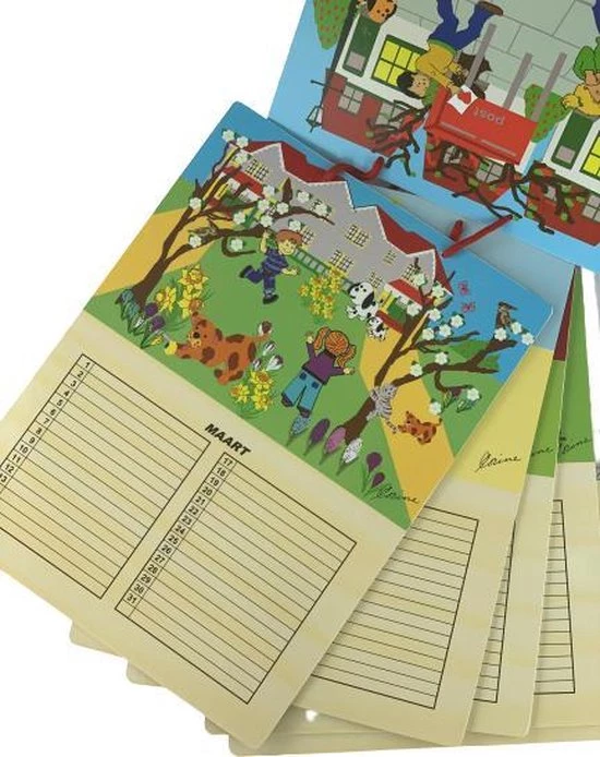 Charl's Toys Houten Kalender 6 Delig - Kinderkalender 4 Seizoenen - Maak Je Eigen Kalender - Afbeelding 3