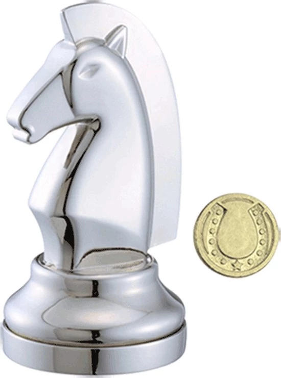 Eureka Cast Chess Puzzle - Knight - Silver - Afbeelding 4