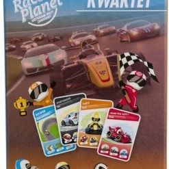 Merkloos Race Planet Kwartet - Kaartspel - Auto's - Multicolor - Vanaf 3 Jaar - 32 Kaarten