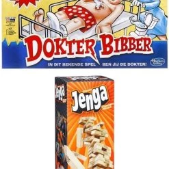 Hasbro Spellenbundel - 2 Stuks - Dokter Bibber & Jenga