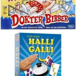 Hasbro Spellenbundel - 2 Stuks - Dokter Bibber & Halli Galli
