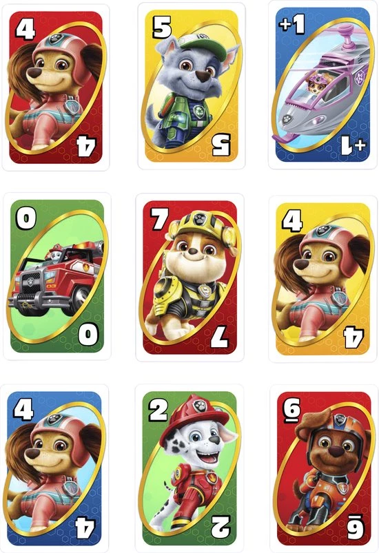 UNO Junior Paw Patrol - Mattel Games - Kaartspel - Kinderspel - Afbeelding 3