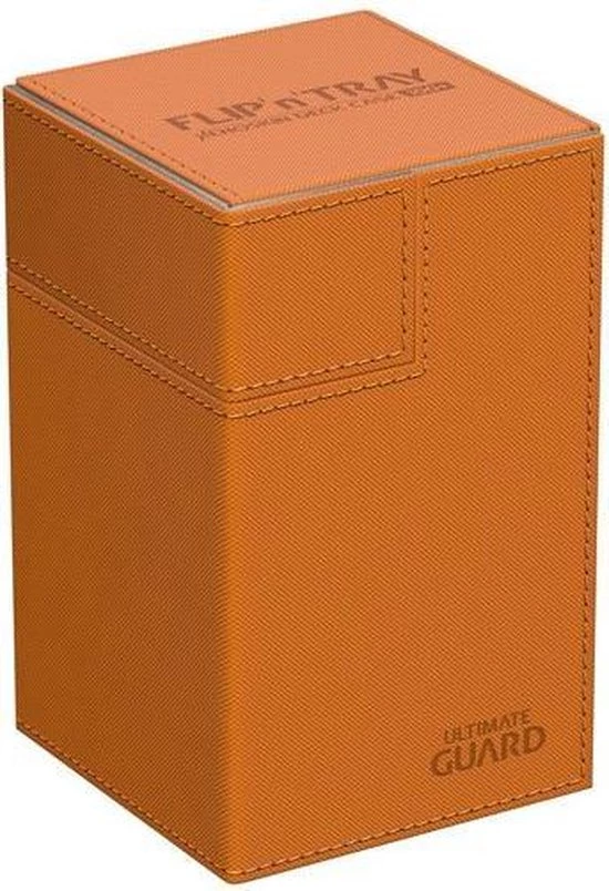 Ultimate Guard Flip N Tray Deck Case 100+ Standard Size XenoSkin Orange - Afbeelding 2