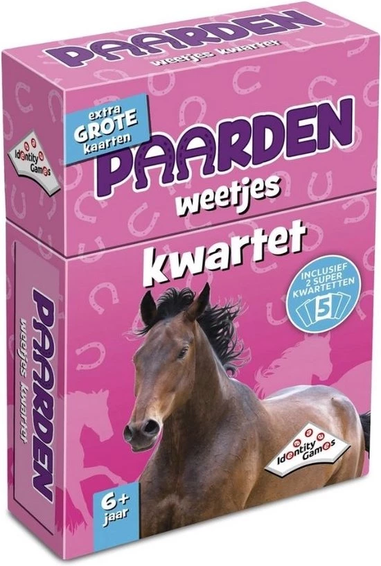 Identity Games Spellenbundel - Kwartet - 2 Stuks - Paarden Kwartet & Sport Weetjes Kwartet - Afbeelding 2