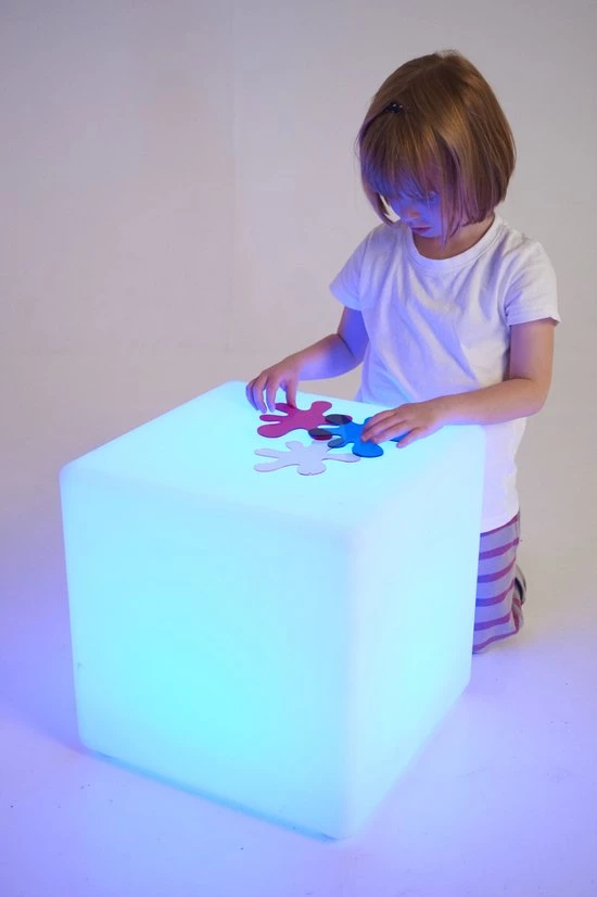 TickiT Sensorische Lichtkubus Met Kleur | XL Nachtlamp Kinderkamer | 40 X 40 X 40 Cm - Afbeelding 18