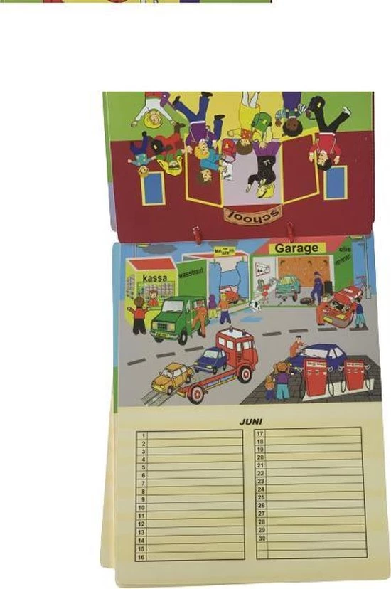 Charl's Toys Houten Kalender 6 Delig - Kinderkalender 4 Seizoenen - Maak Je Eigen Kalender - Afbeelding 5